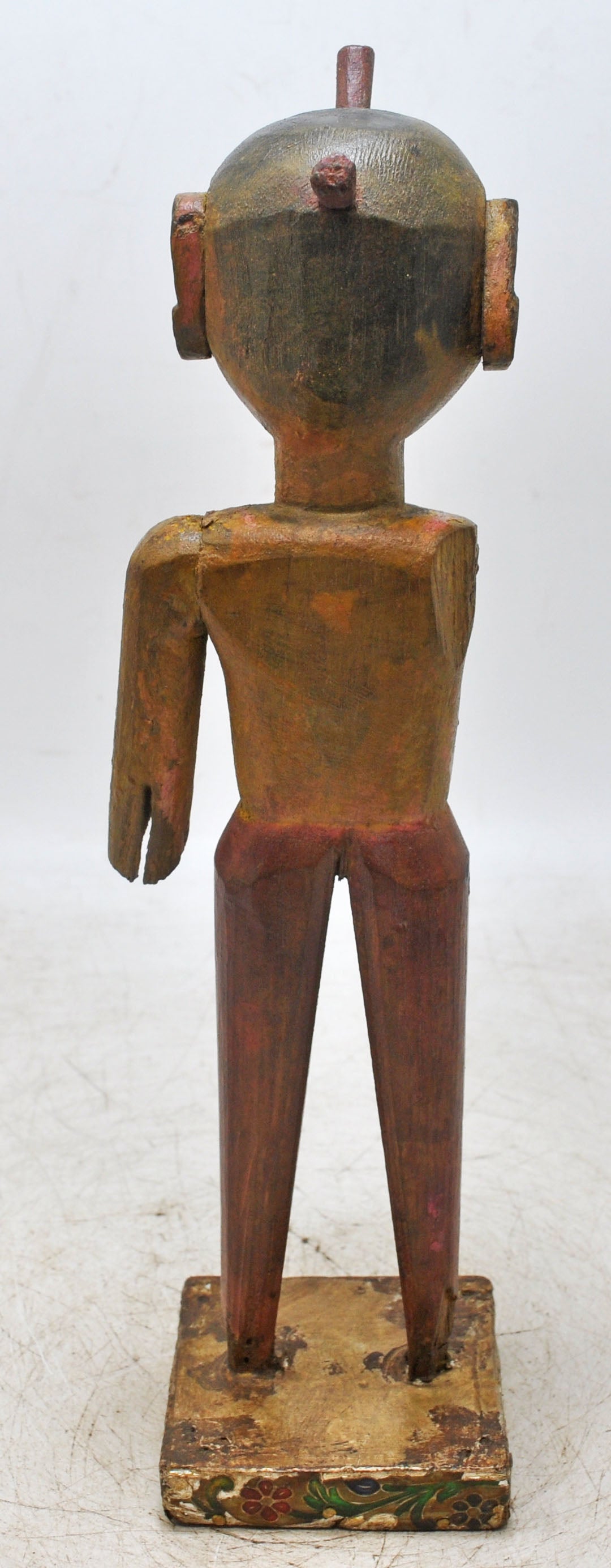 Antique Wooden Isar Man Figurine Original Old Fine Hand Carved