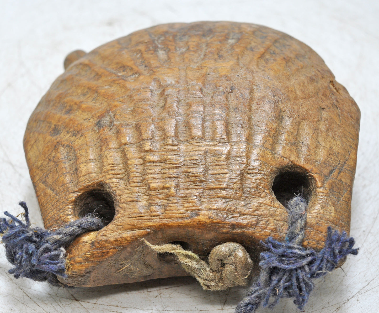 Antique Wooden Animals Cow Bell Original Old Hand Carved