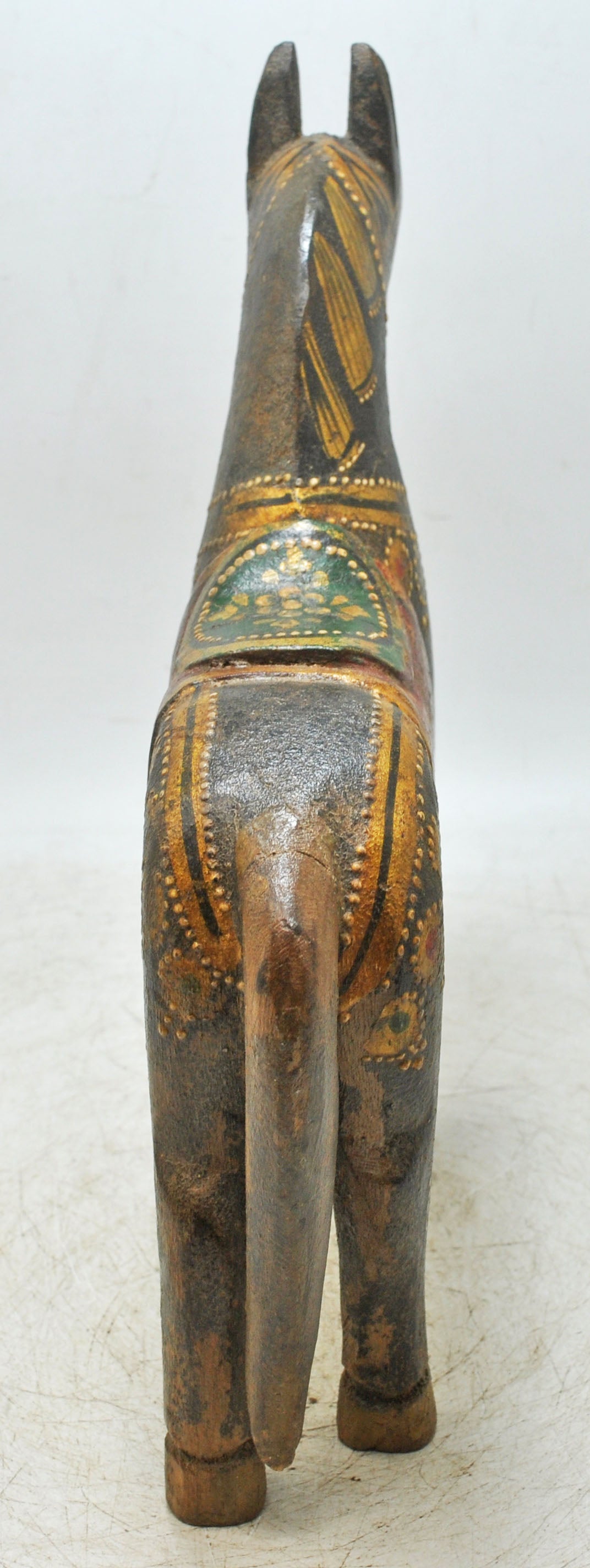 Hand Carved Wooden Horse Figurine Fine Hand Painted Rustic