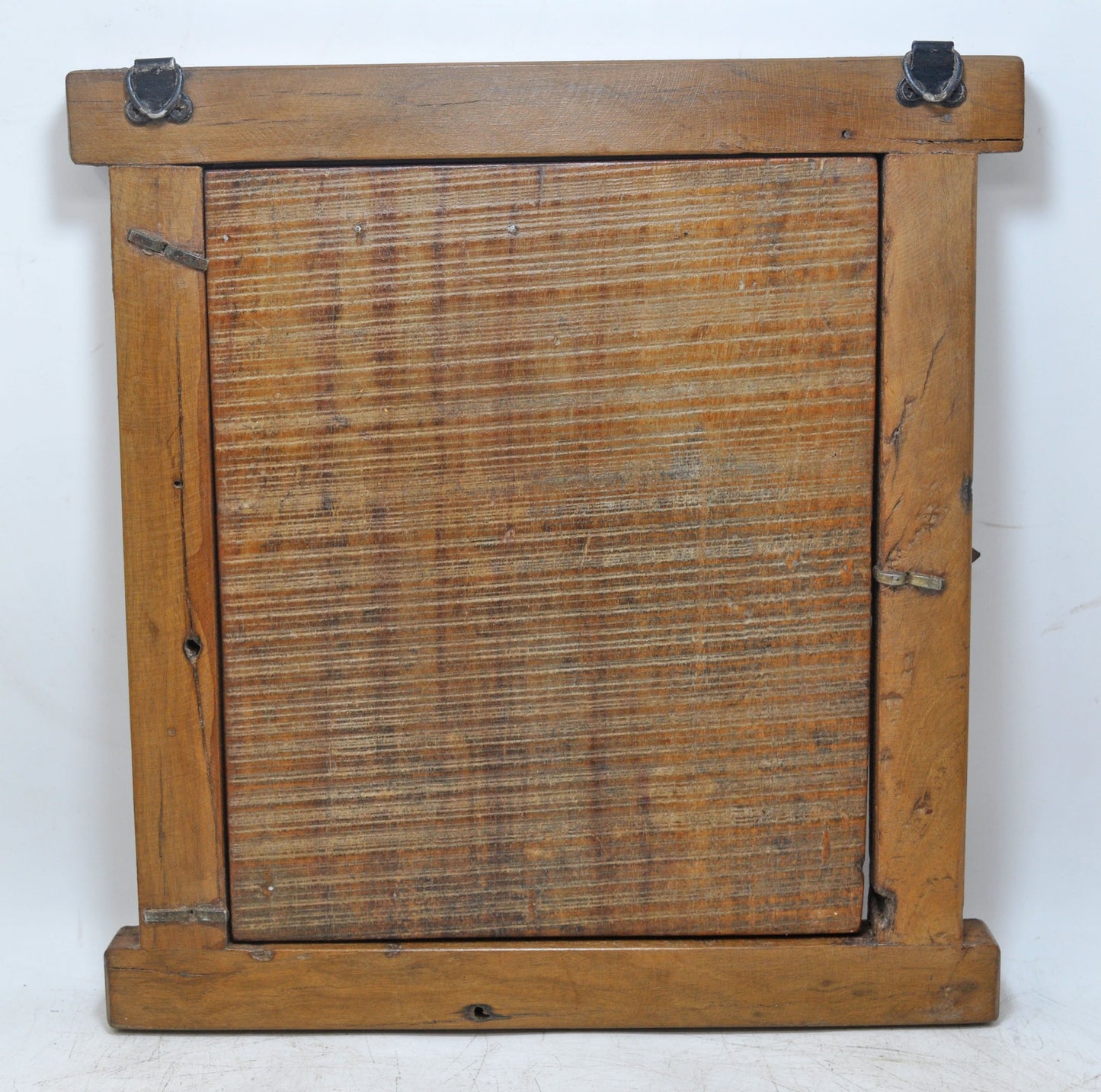 Antique Wooden Wall Décor Window Panel Frame Original Old Hand Crafted