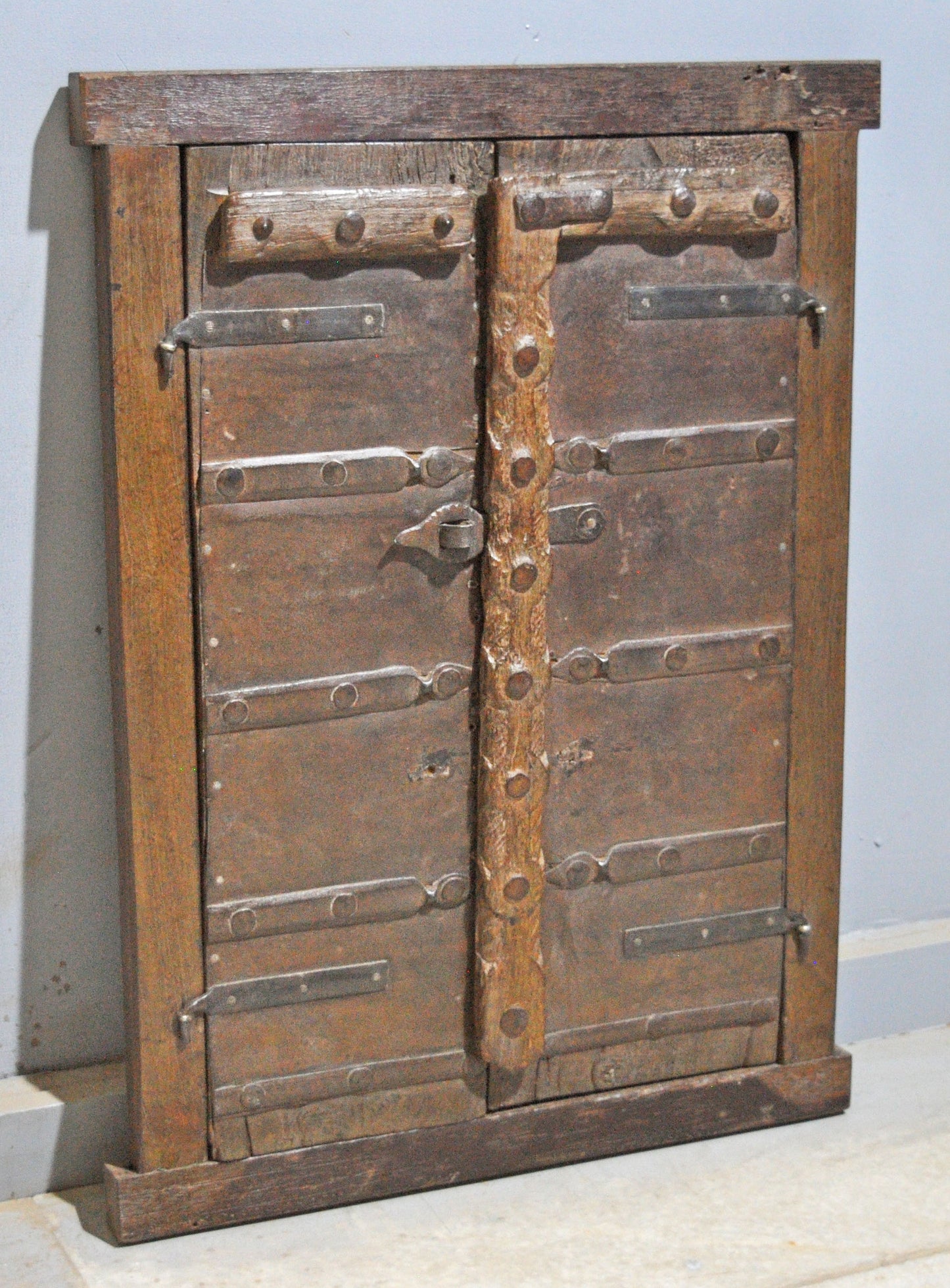 Antique Wooden Wall Décor Window Panel Frame Original Old Hand Crafted Carved