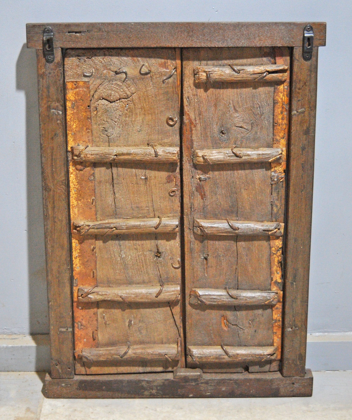 Antique Wooden Wall Décor Window Panel Frame Original Old Hand Crafted Carved