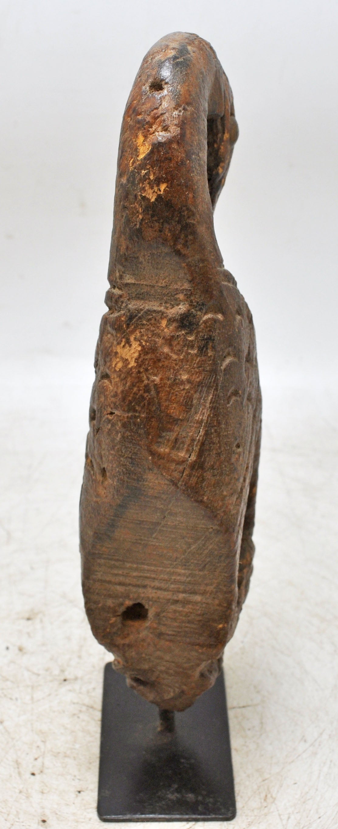Antique Wooden Bird Figurine Original Old Fine Hand Carved
