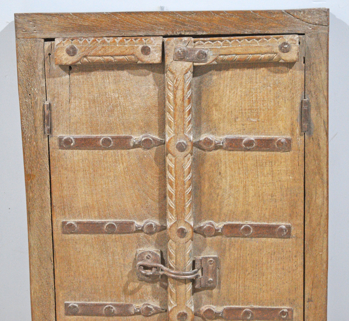 Antique Wooden Wall Décor Large Window Frame With 2 Panels Original Old Hand Crafted