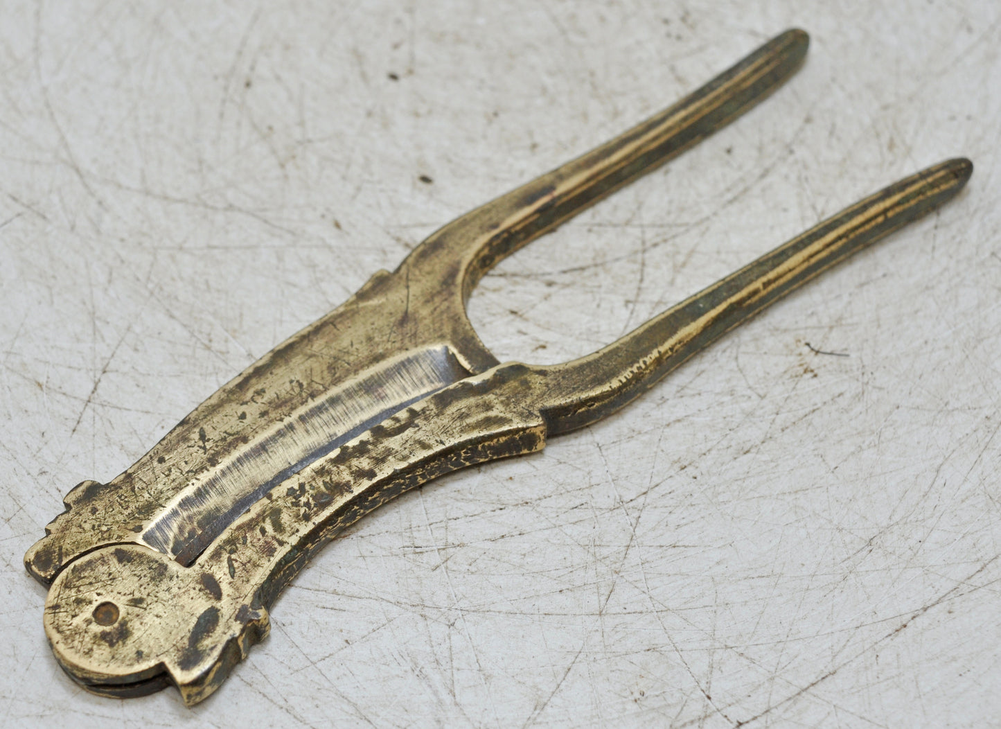 Antique Brass Betel Nuts Cutter Sarota Original Old Hand Crafted Engraved
