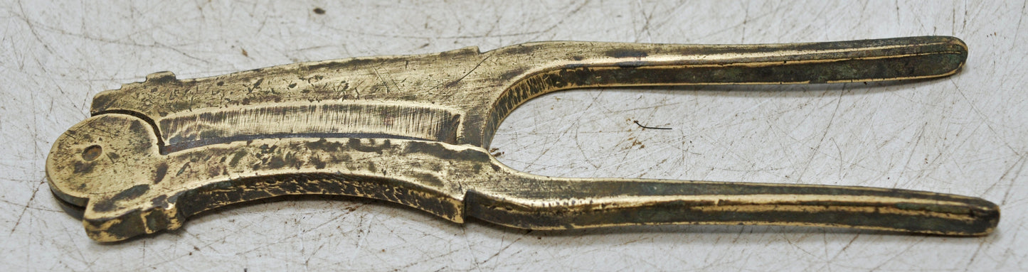 Antique Brass Betel Nuts Cutter Sarota Original Old Hand Crafted Engraved