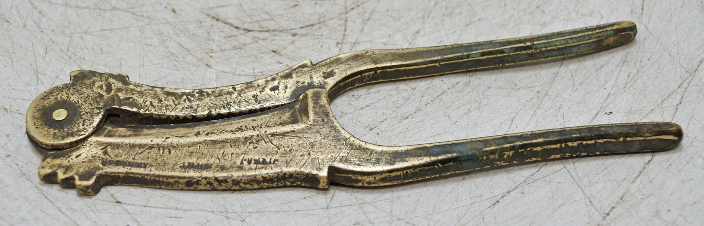 Antique Brass Betel Nuts Cutter Sarota Original Old Hand Crafted Engraved
