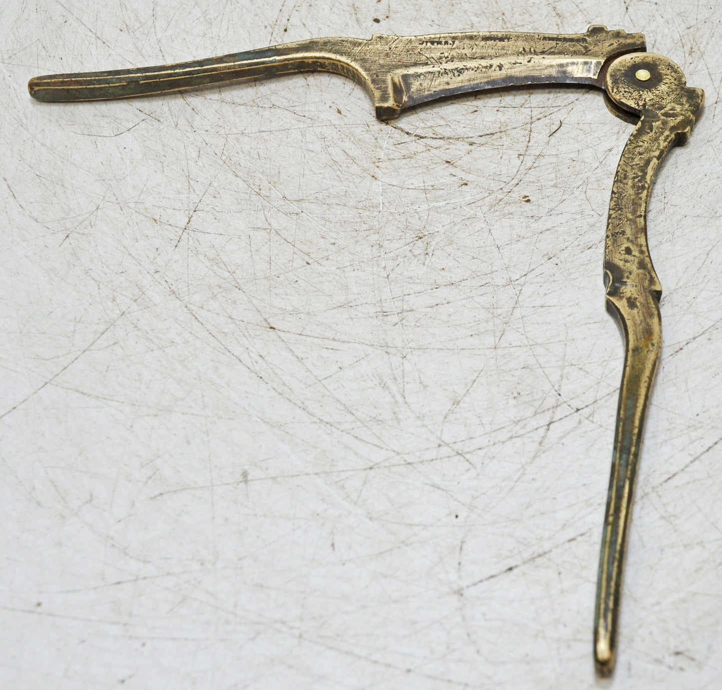 Antique Brass Betel Nuts Cutter Sarota Original Old Hand Crafted Engraved