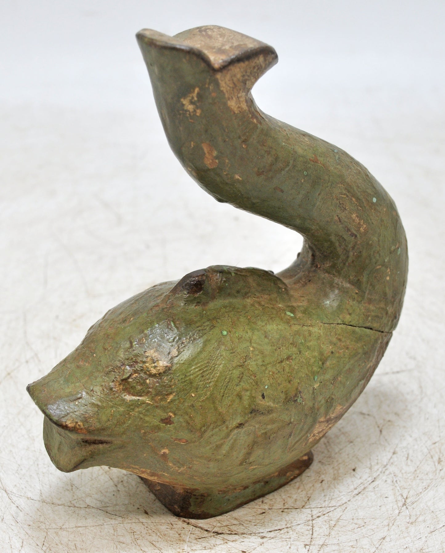 Vintage Wooden Fish Figurine Original Old Hand Carved Painted