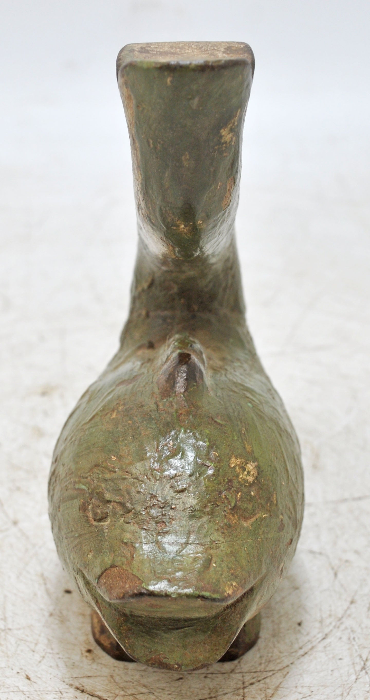 Vintage Wooden Fish Figurine Original Old Hand Carved Painted