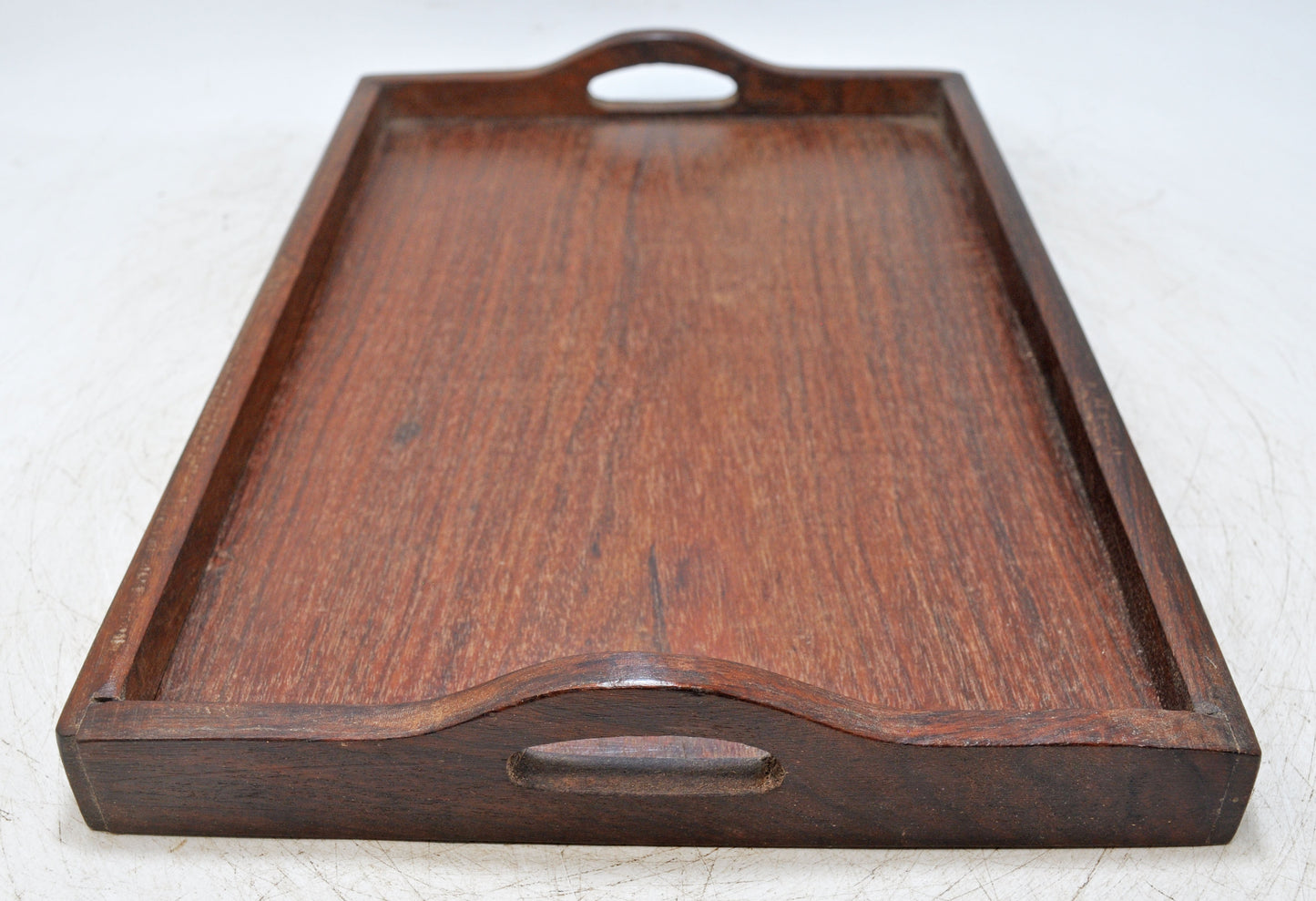 Vintage Wooden Large Serving Tray Original Old Hand Crafted