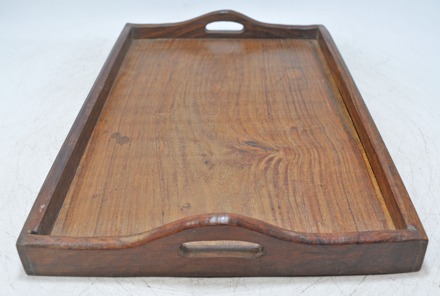Vintage Wooden Large Serving Tray Original Old Hand Crafted