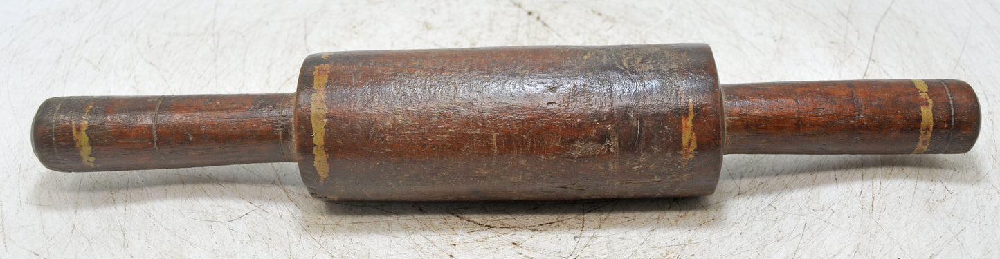 Antique Wooden Kitchenware Chapati Bread Rolling Pin Belan Original Old Hand Carved