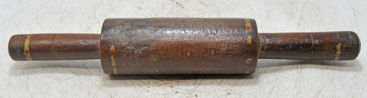 Antique Wooden Kitchenware Chapati Bread Rolling Pin Belan Original Old Hand Carved