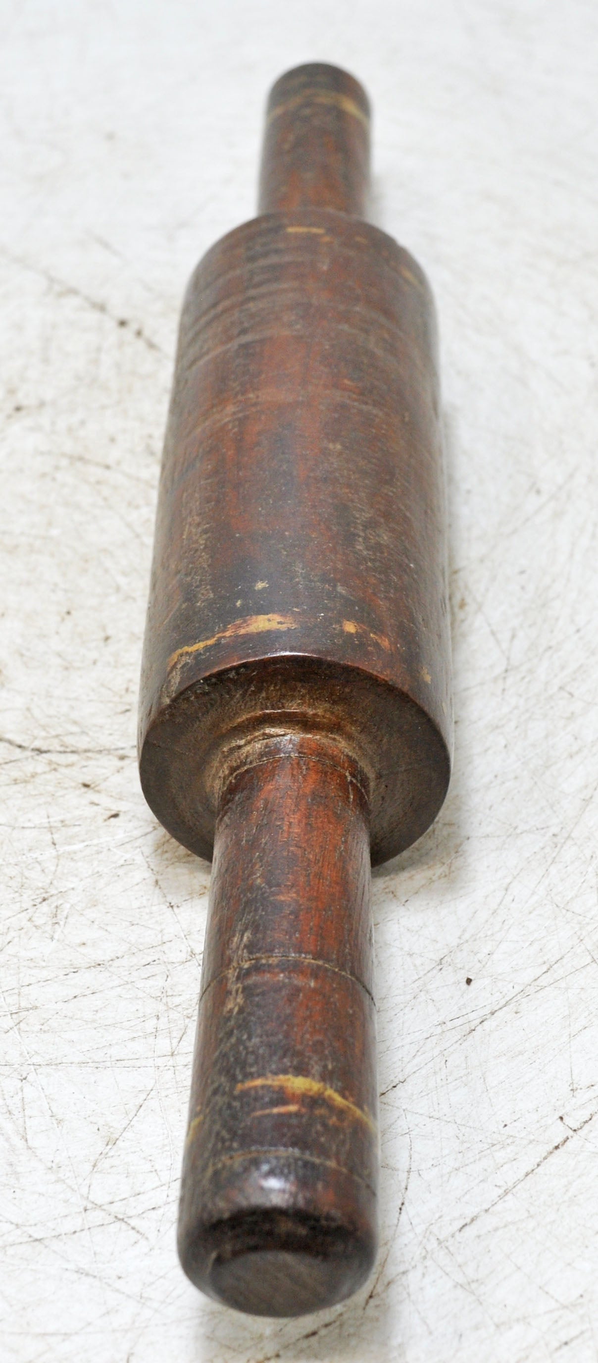 Antique Wooden Kitchenware Chapati Bread Rolling Pin Belan Original Old Hand Carved