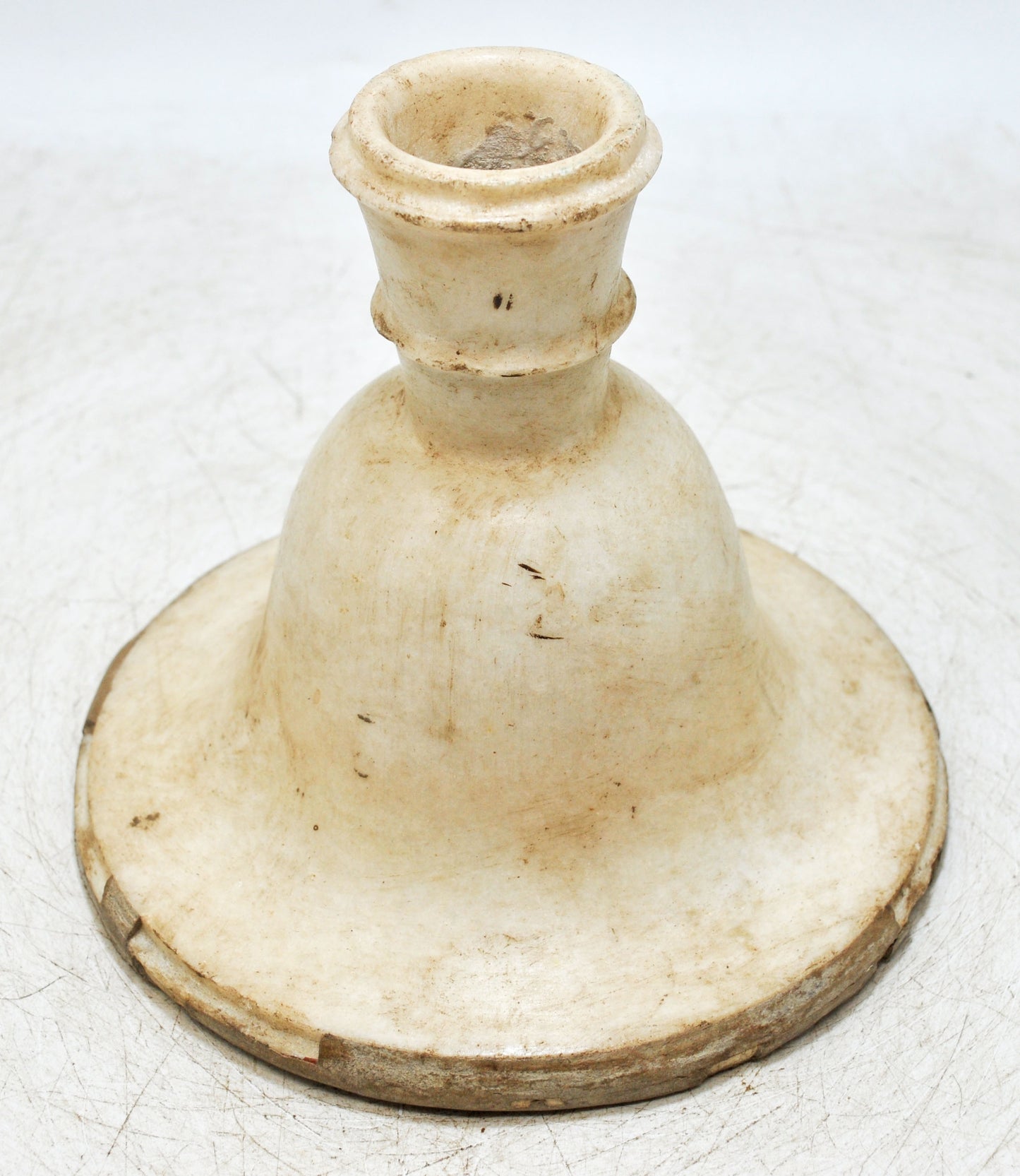 Antique White Marble Vase Flower Pot Original Old Fine Hand Carved