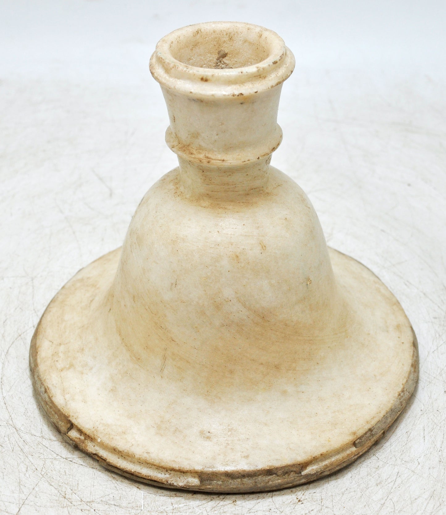 Antique White Marble Vase Flower Pot Original Old Fine Hand Carved