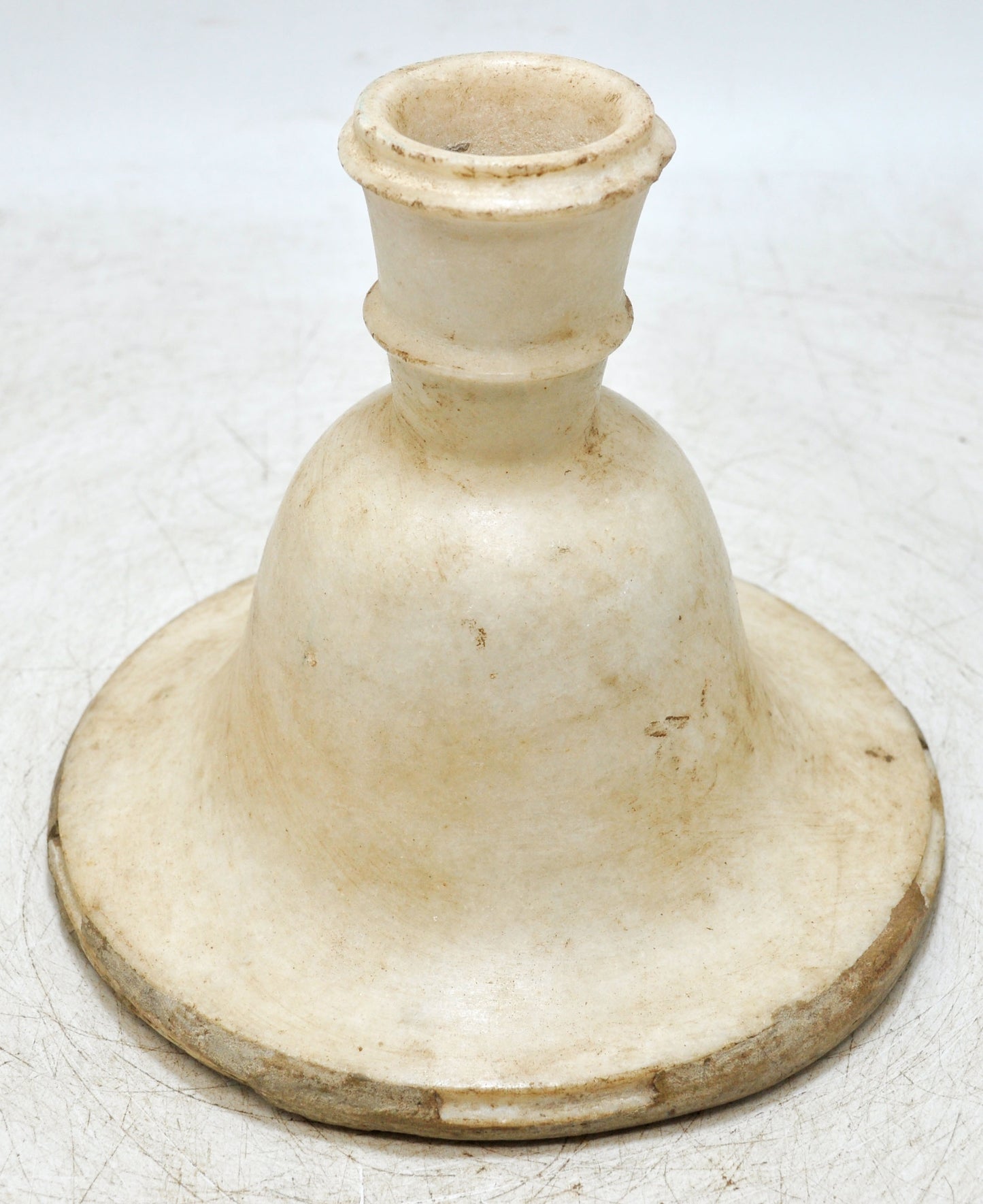 Antique White Marble Vase Flower Pot Original Old Fine Hand Carved