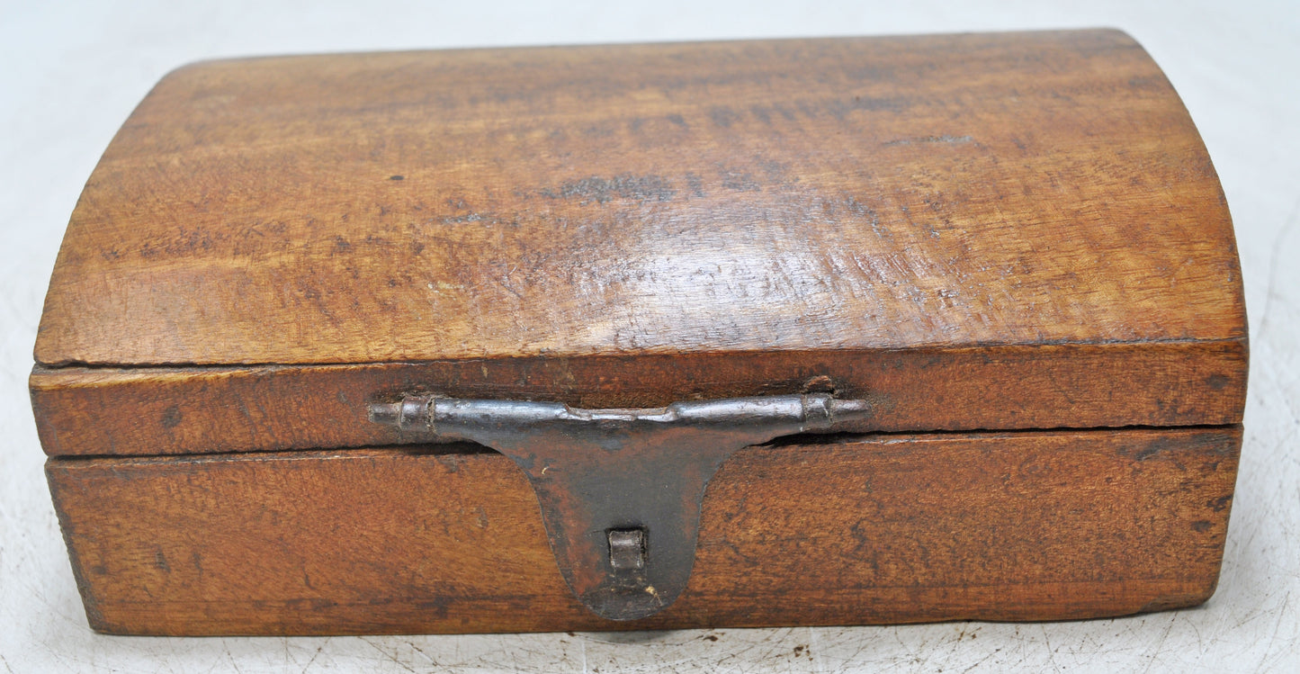 Vintage Wooden Storage Box Original Old Hand Crafted
