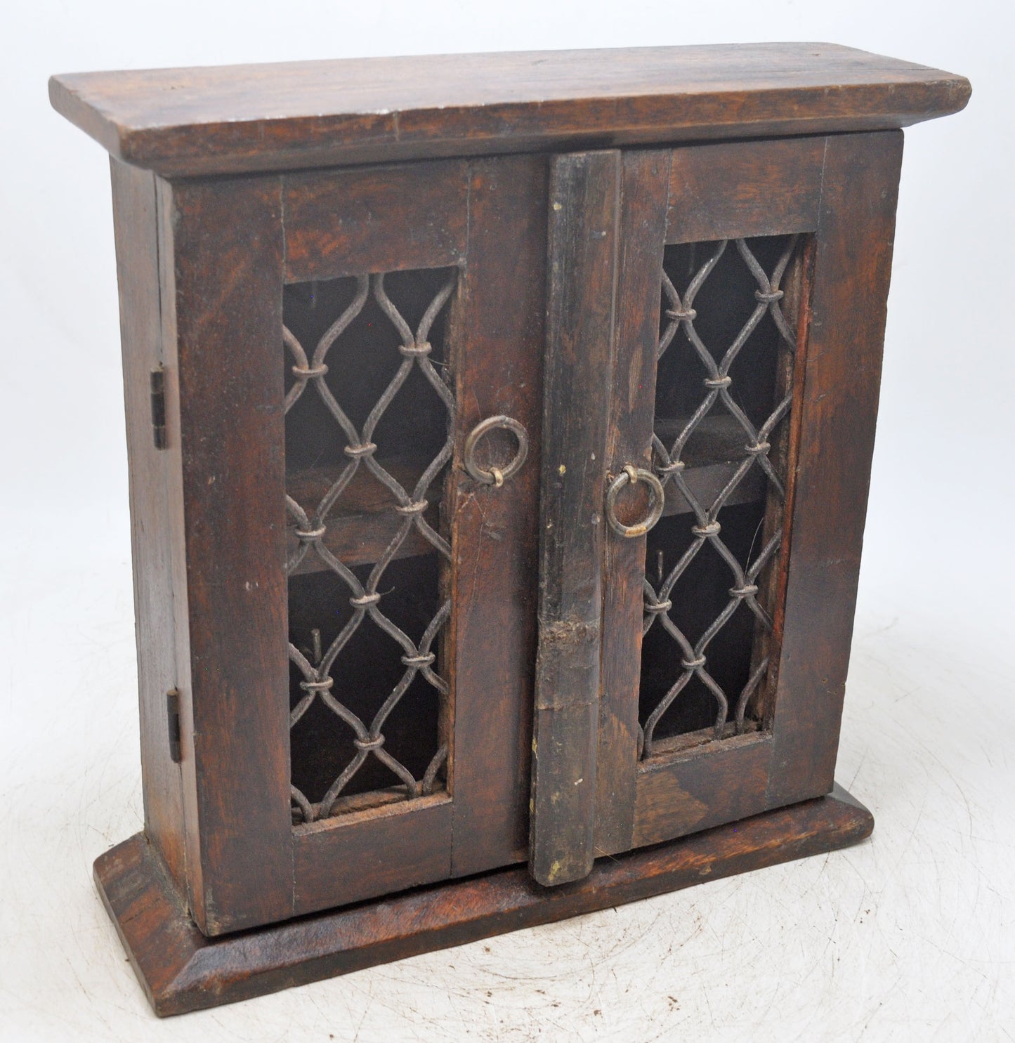 Vintage Wooden Wall Hanging Small Cabinet Box Original Old Hand Crafted