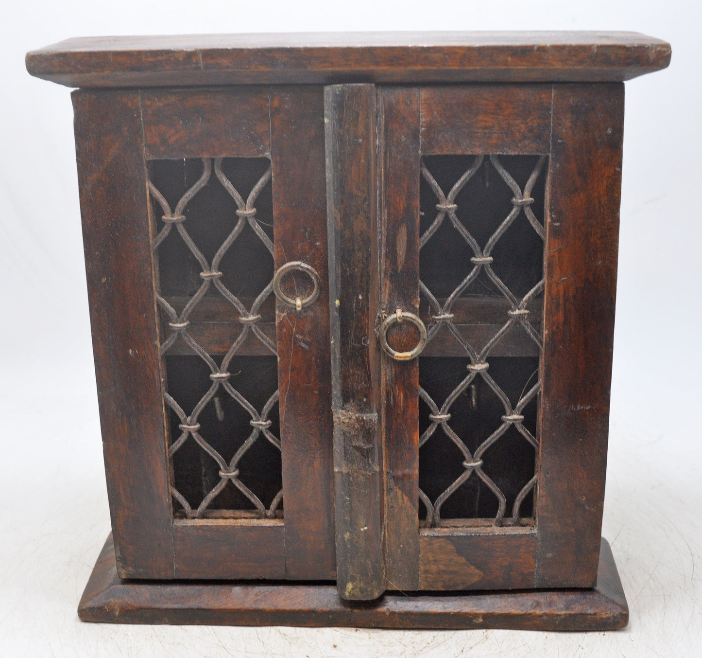 Vintage Wooden Wall Hanging Small Cabinet Box Original Old Hand Crafted