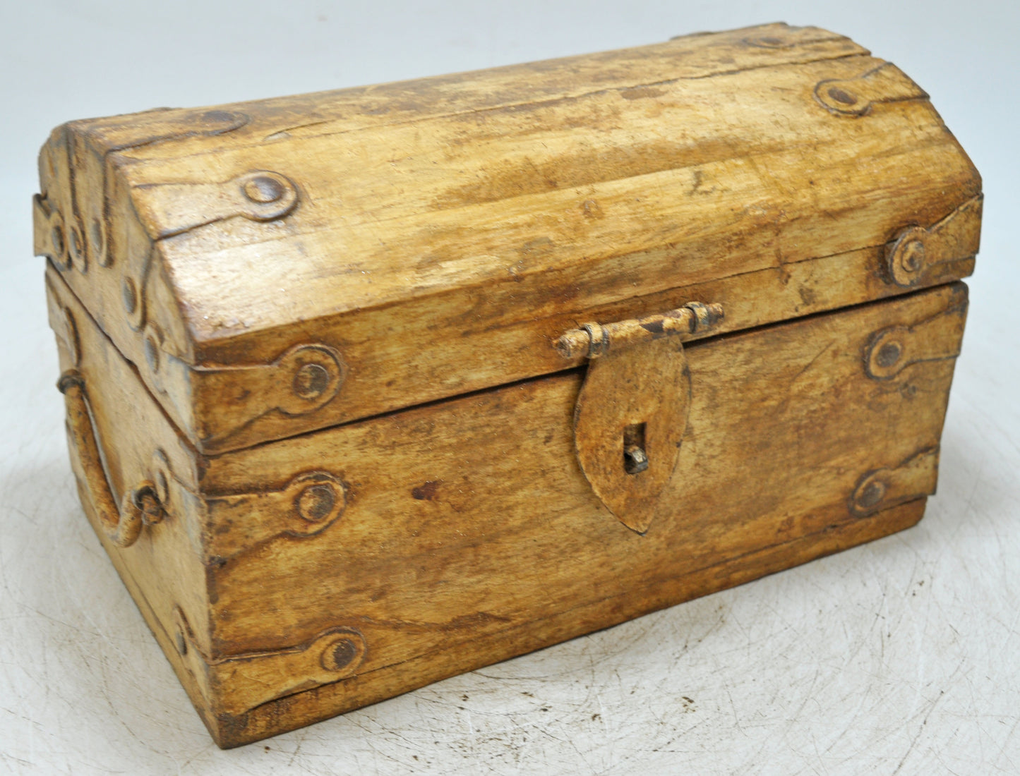 Vintage Wooden Storage Chest Box Original Old Hand Crafted
