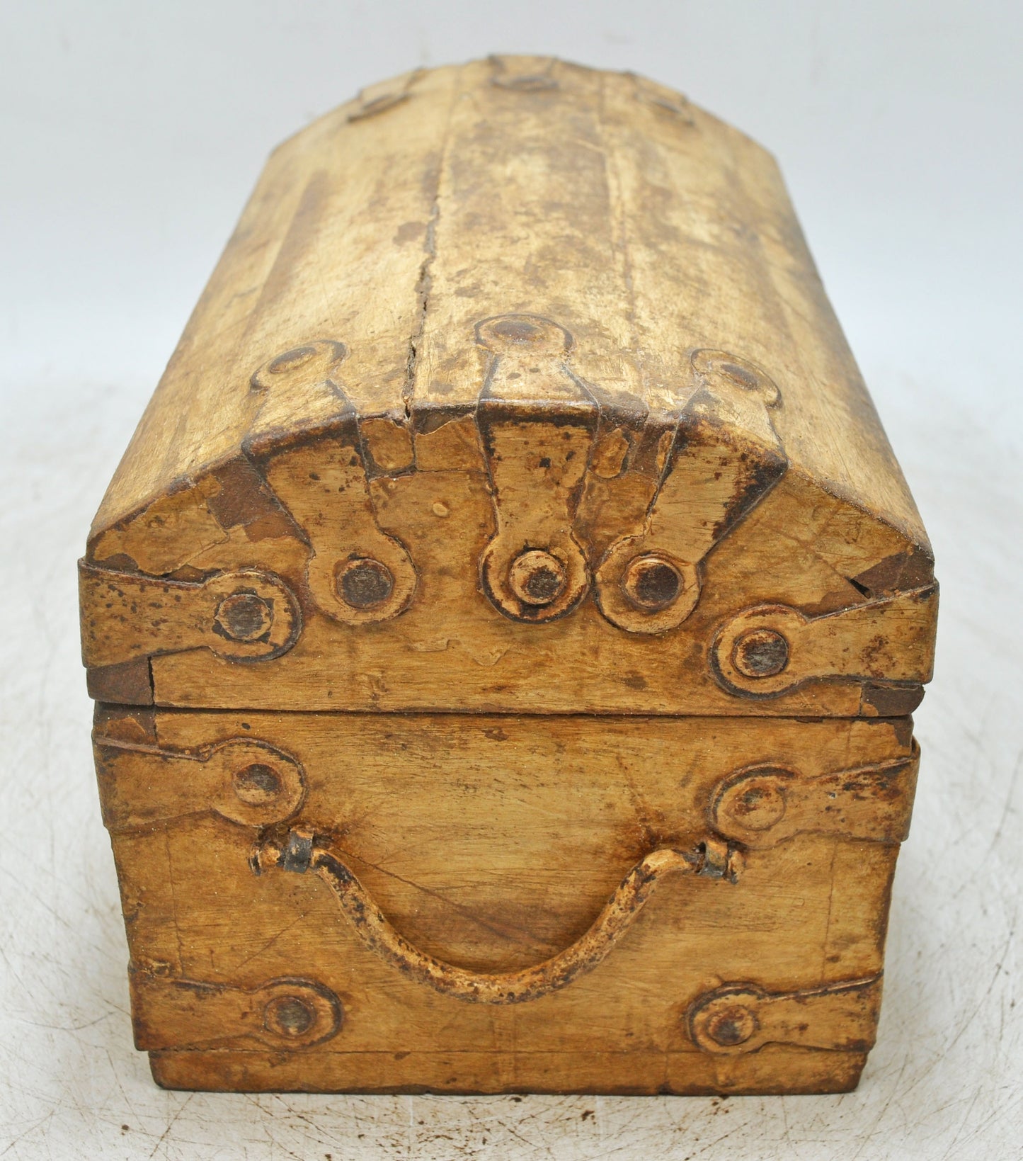 Vintage Wooden Storage Chest Box Original Old Hand Crafted