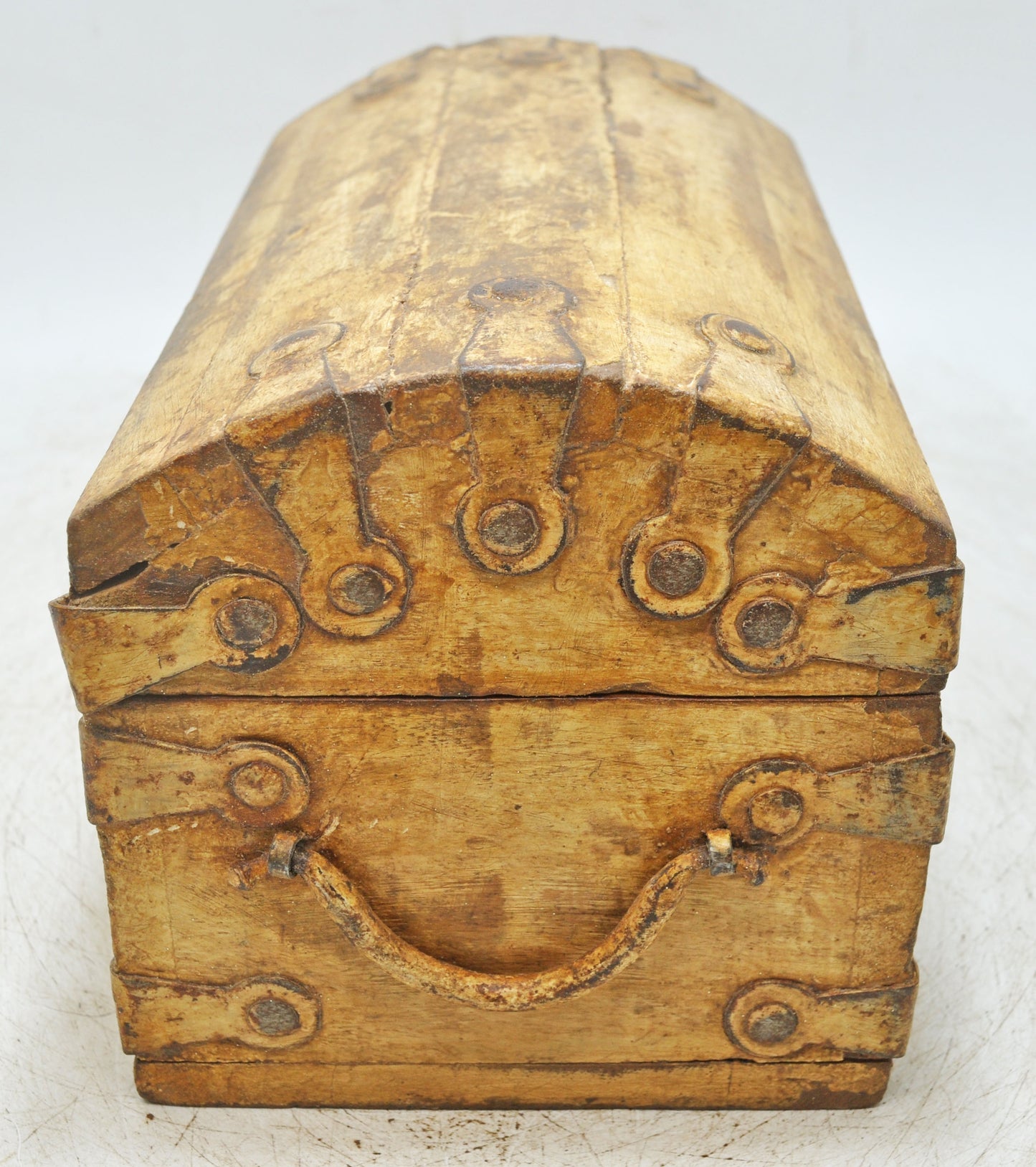 Vintage Wooden Storage Chest Box Original Old Hand Crafted