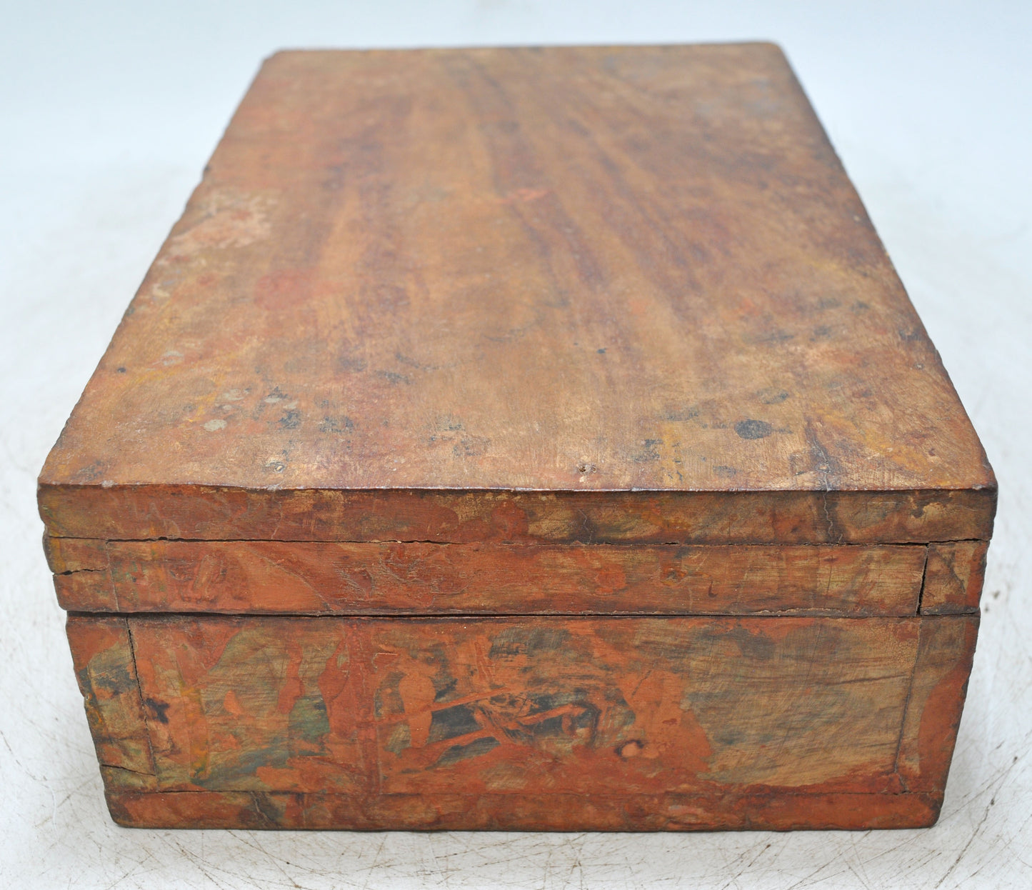 Vintage Wooden Storage Chest Box Original Old Hand Crafted