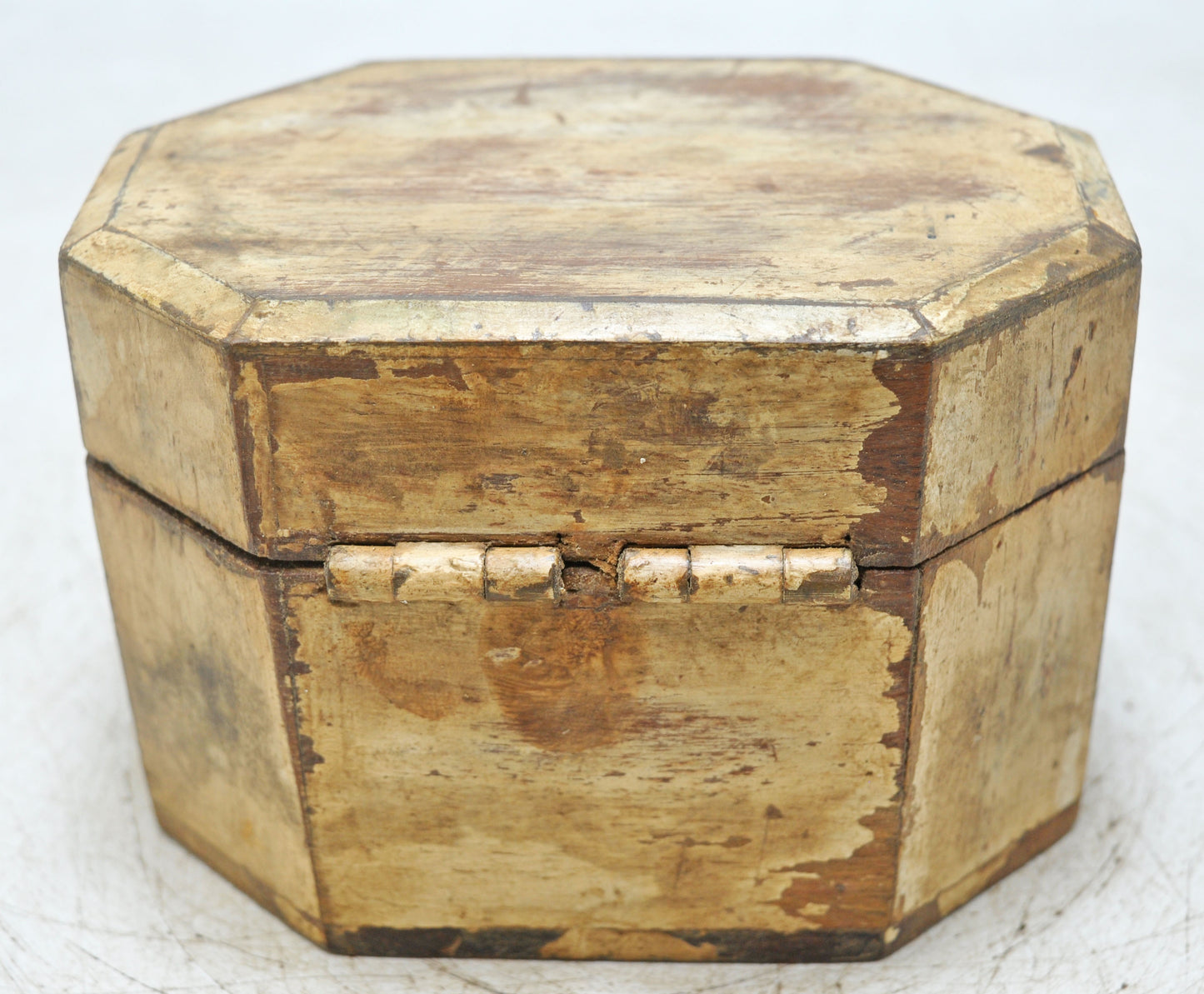 Vintage Wooden Storage Box Original Old Hand Crafted Painted