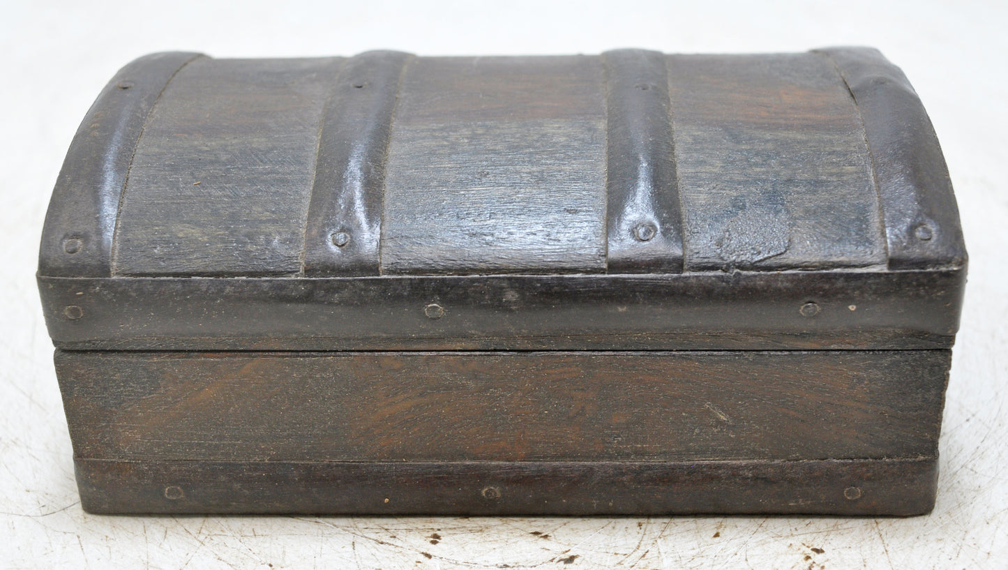 Vintage Wooden Storage Box Original Old Hand Crafted