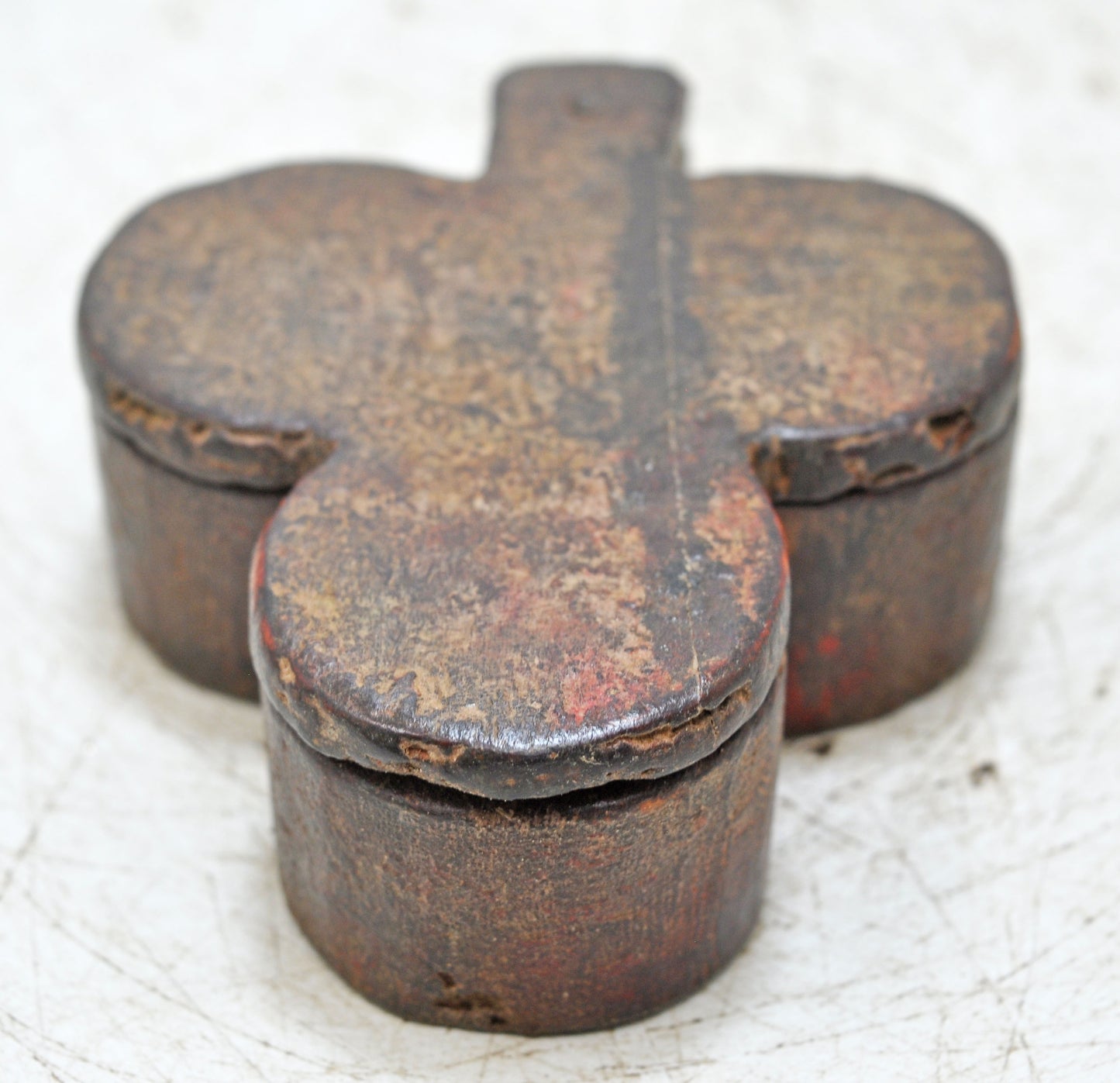 Vintage Wooden Kum Kum Powder Tika Box Original Old Hand Carved