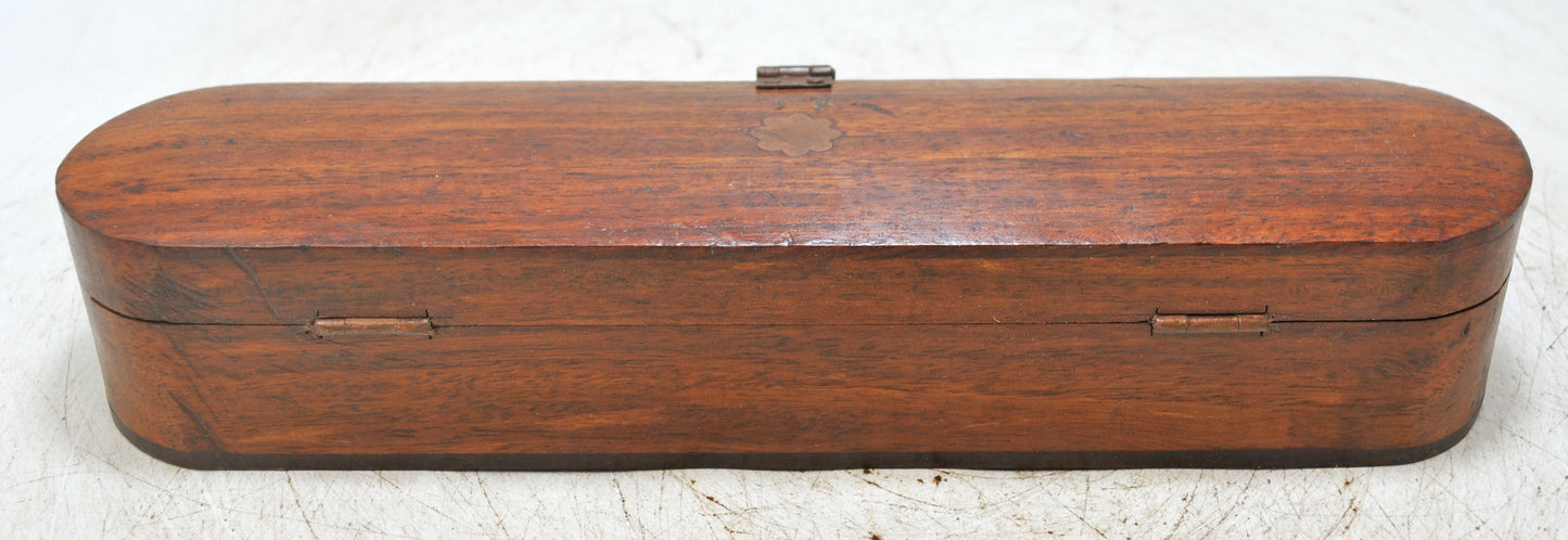 Vintage Wooden Pencil Stationary Box Original Old Hand Crafted