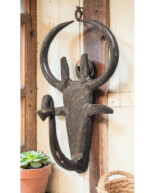 Vintage Iron Scorpion Shaped Wall Hanging Hook Hanger Original Old Hand Crafted