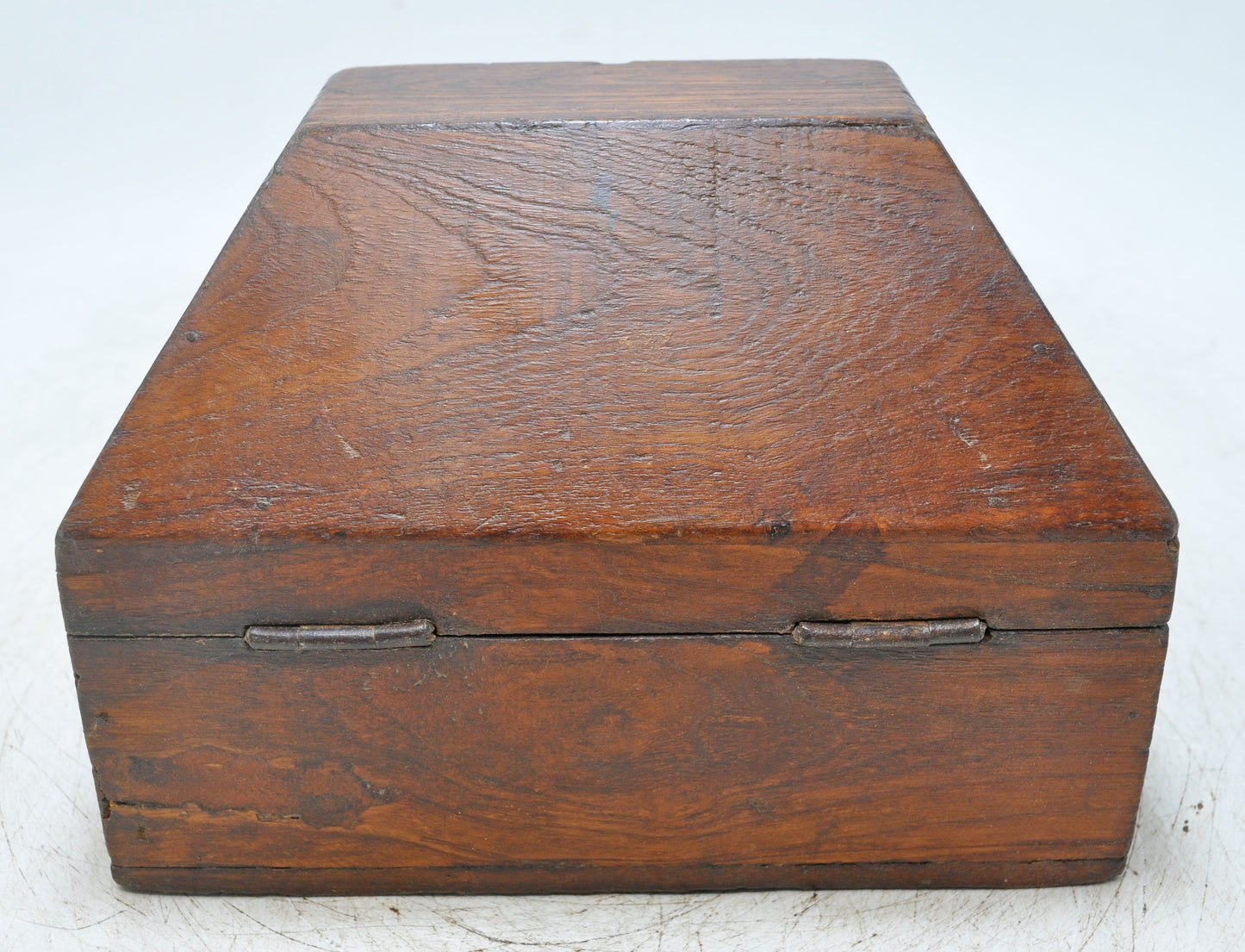 Vintage Wooden Dome Shaped Storage Box Original Old Hand Crafted