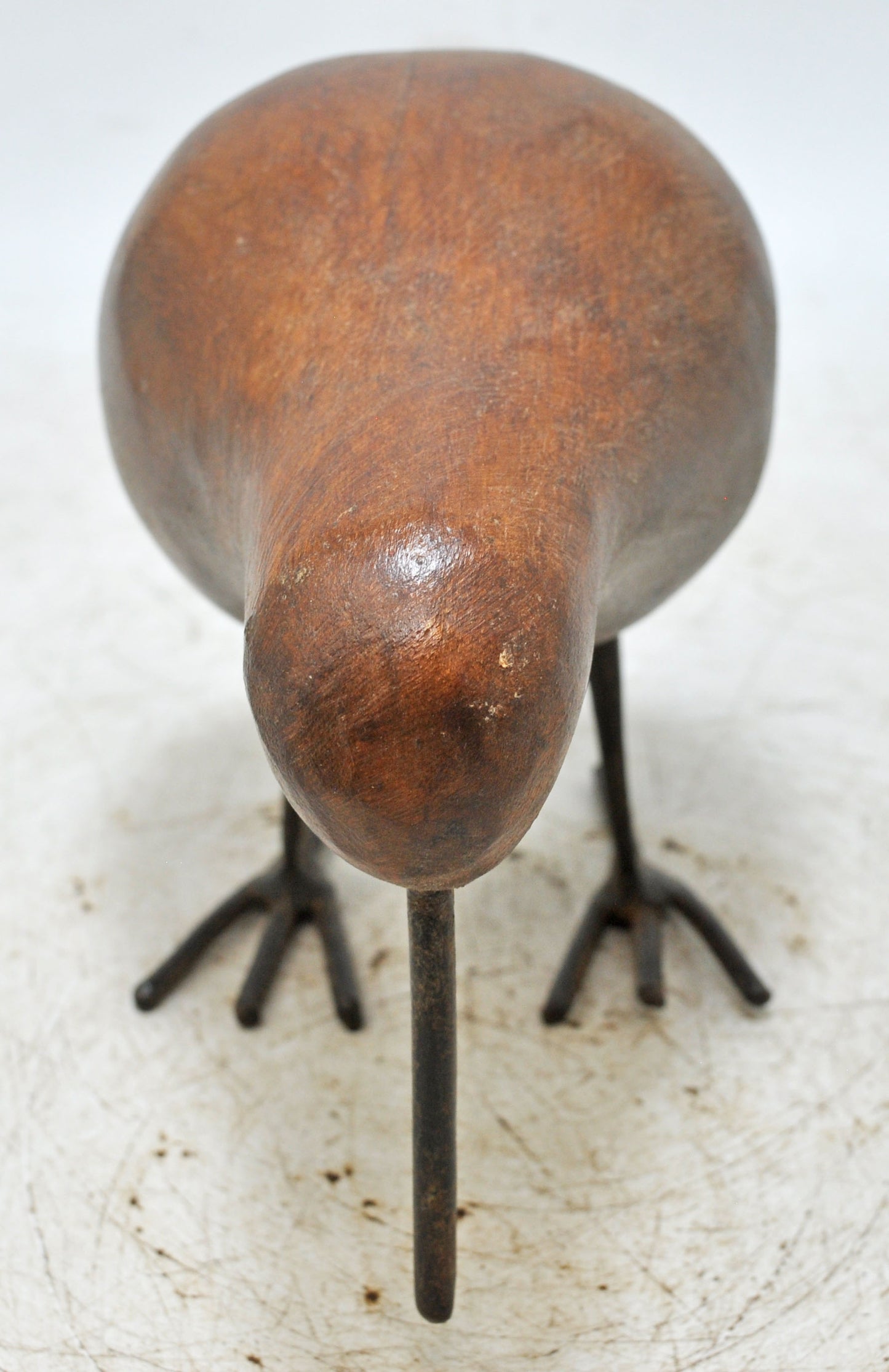 Vintage Wooden Kiwi Bird Figurine Original Old Hand Carved