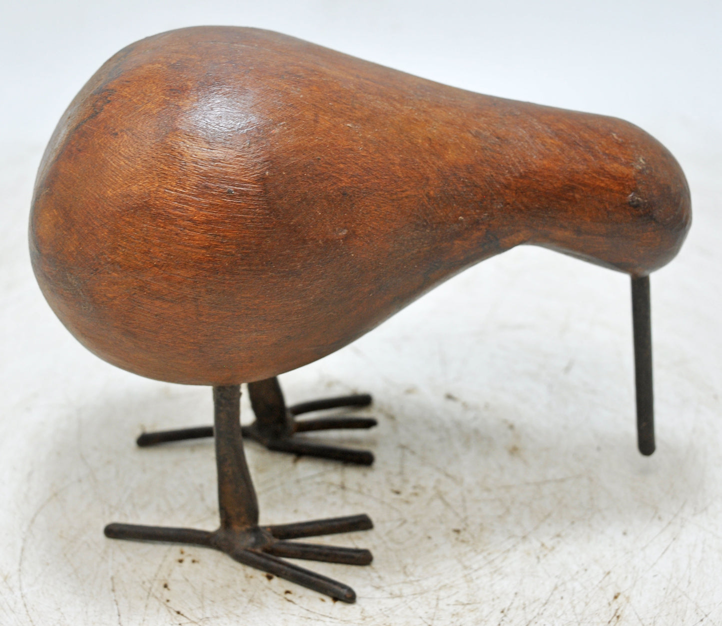 Vintage Wooden Kiwi Bird Figurine Original Old Hand Carved