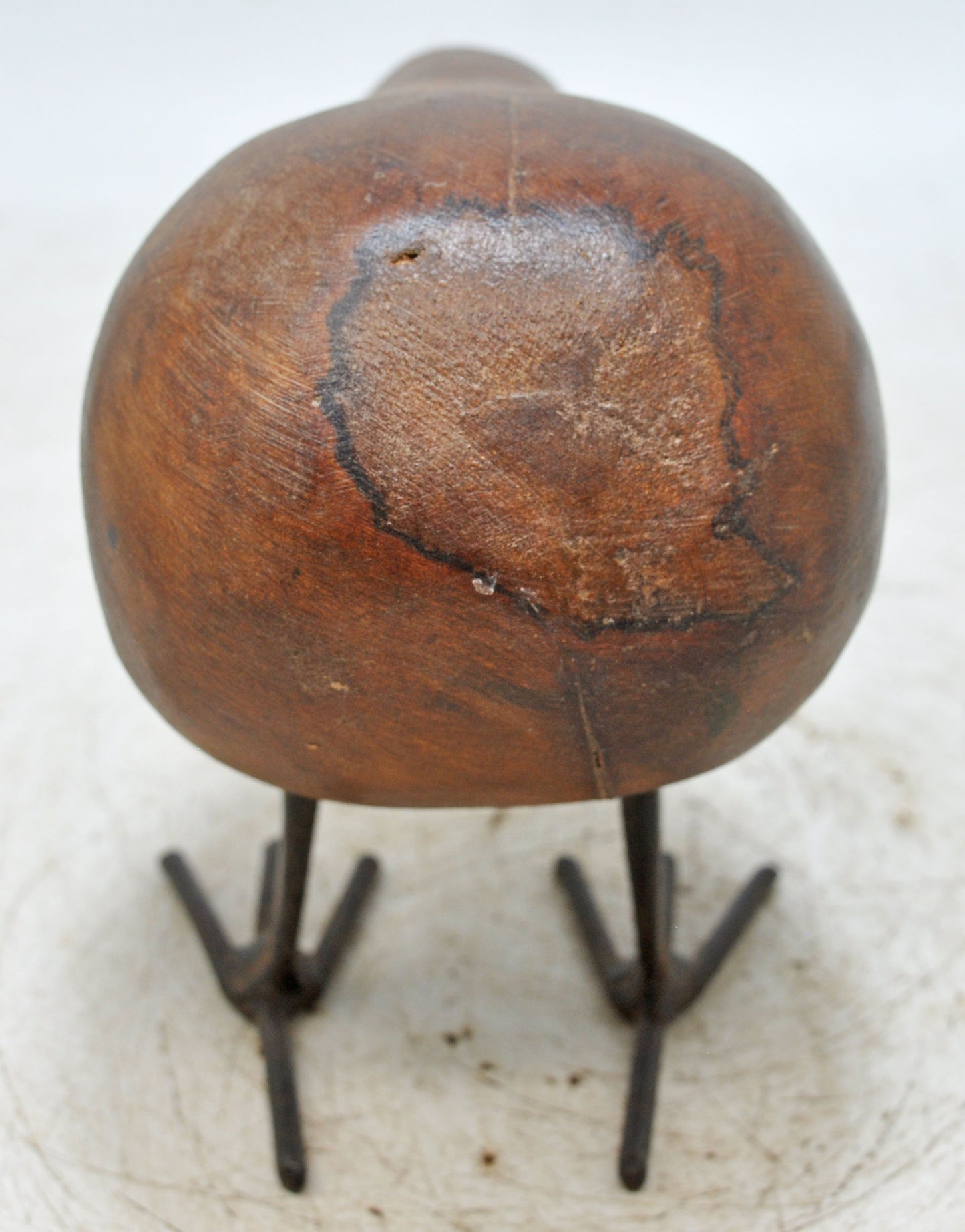 Vintage Wooden Kiwi Bird Figurine Original Old Hand Carved