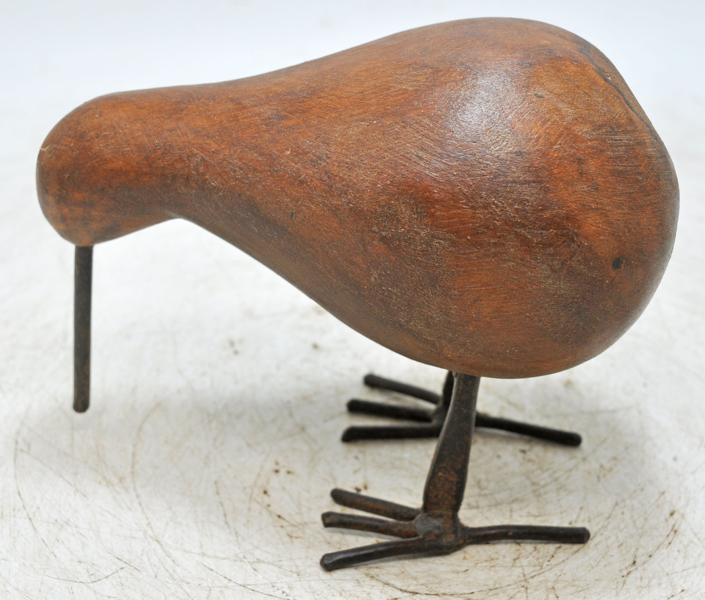Vintage Wooden Kiwi Bird Figurine Original Old Hand Carved