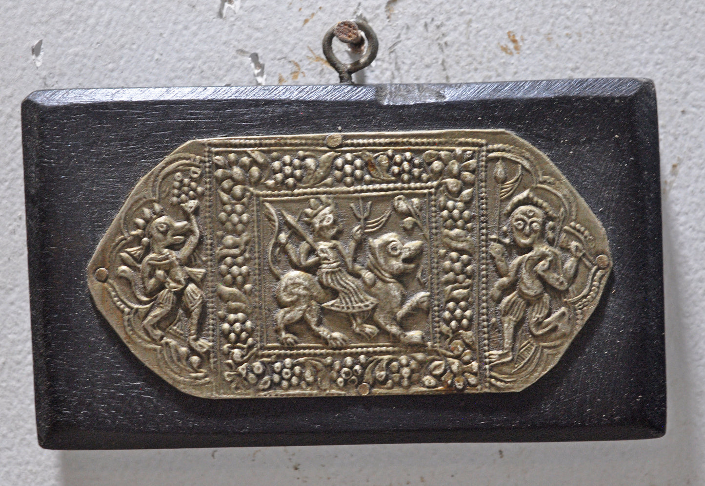 Antique Brass Pendant Jewelery Wall Décor Original Old Fine Hand Crafted
