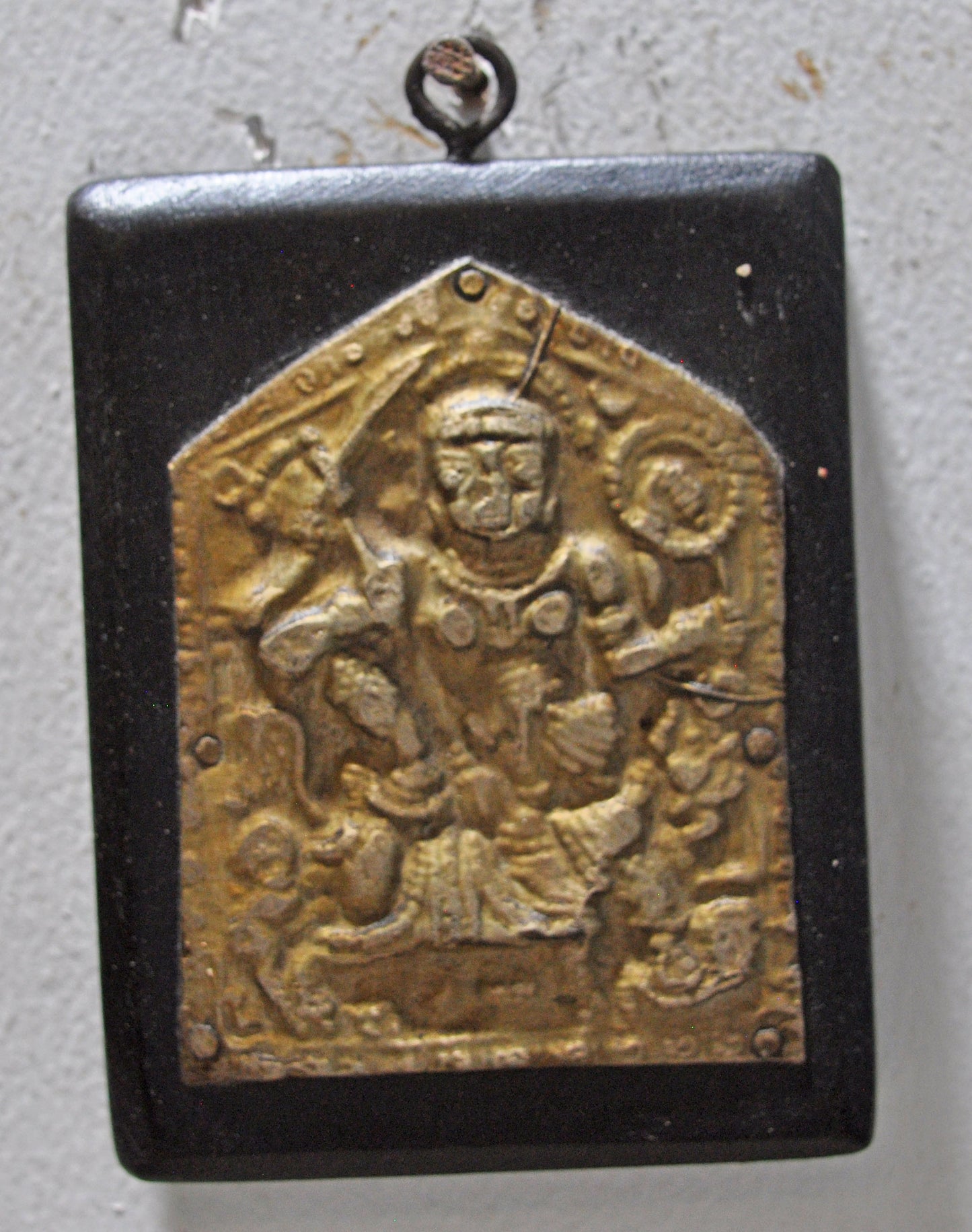 Antique Brass Pendant Jewelery Wall Décor Original Old Fine Hand Crafted