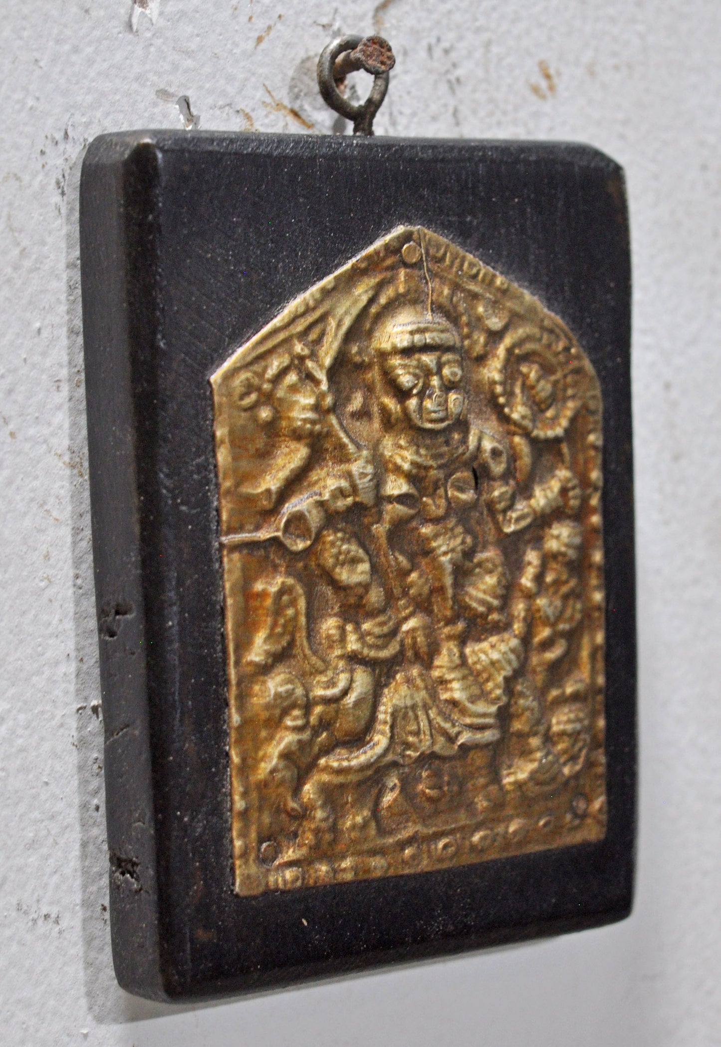 Antique Brass Pendant Jewelery Wall Décor Original Old Fine Hand Crafted