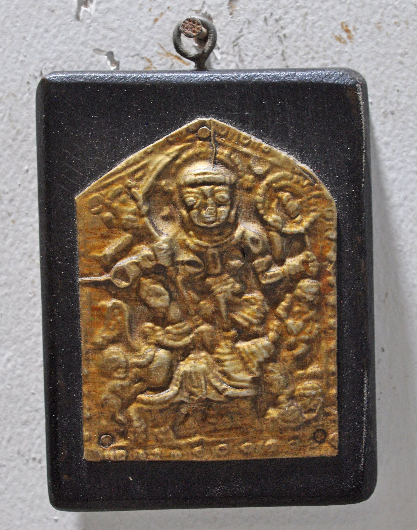 Antique Brass Pendant Jewelery Wall Décor Original Old Fine Hand Crafted