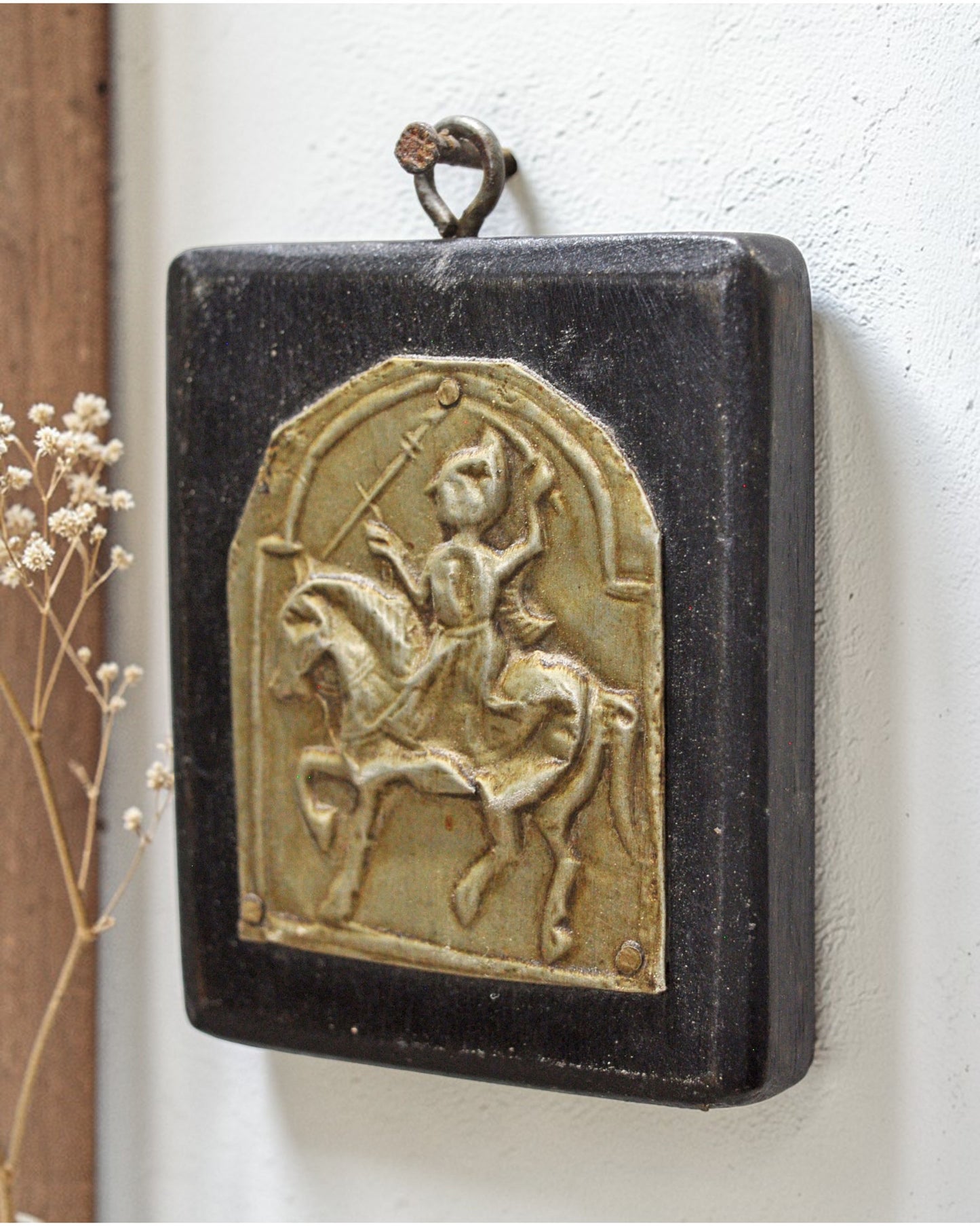 Antique Brass Pendant Jewelery Wall Décor Original Old Fine Hand Crafted