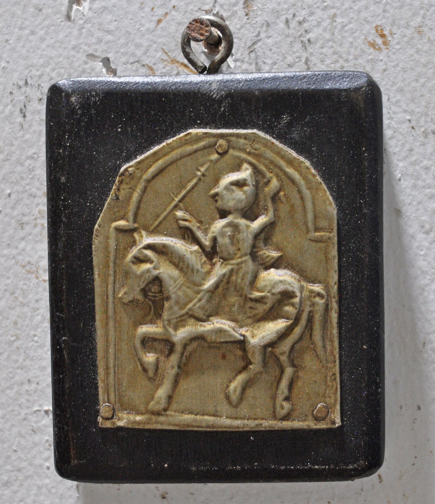 Antique Brass Pendant Jewelery Wall Décor Original Old Fine Hand Crafted