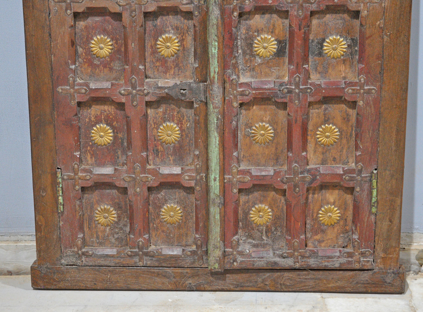 Antique Wooden Wall Décor Window Panel Frame Original Old Hand Crafted