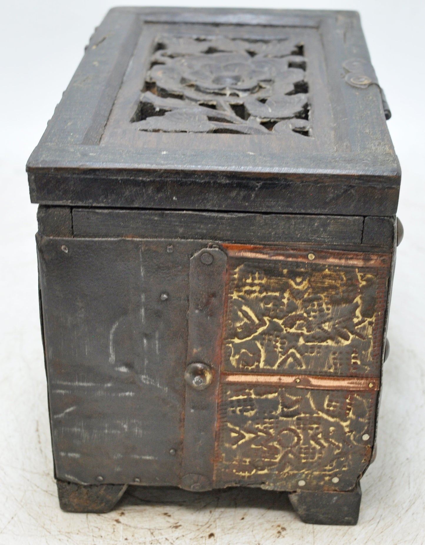 Vintage Wooden Small Storage Box Original Old Hand Crafted