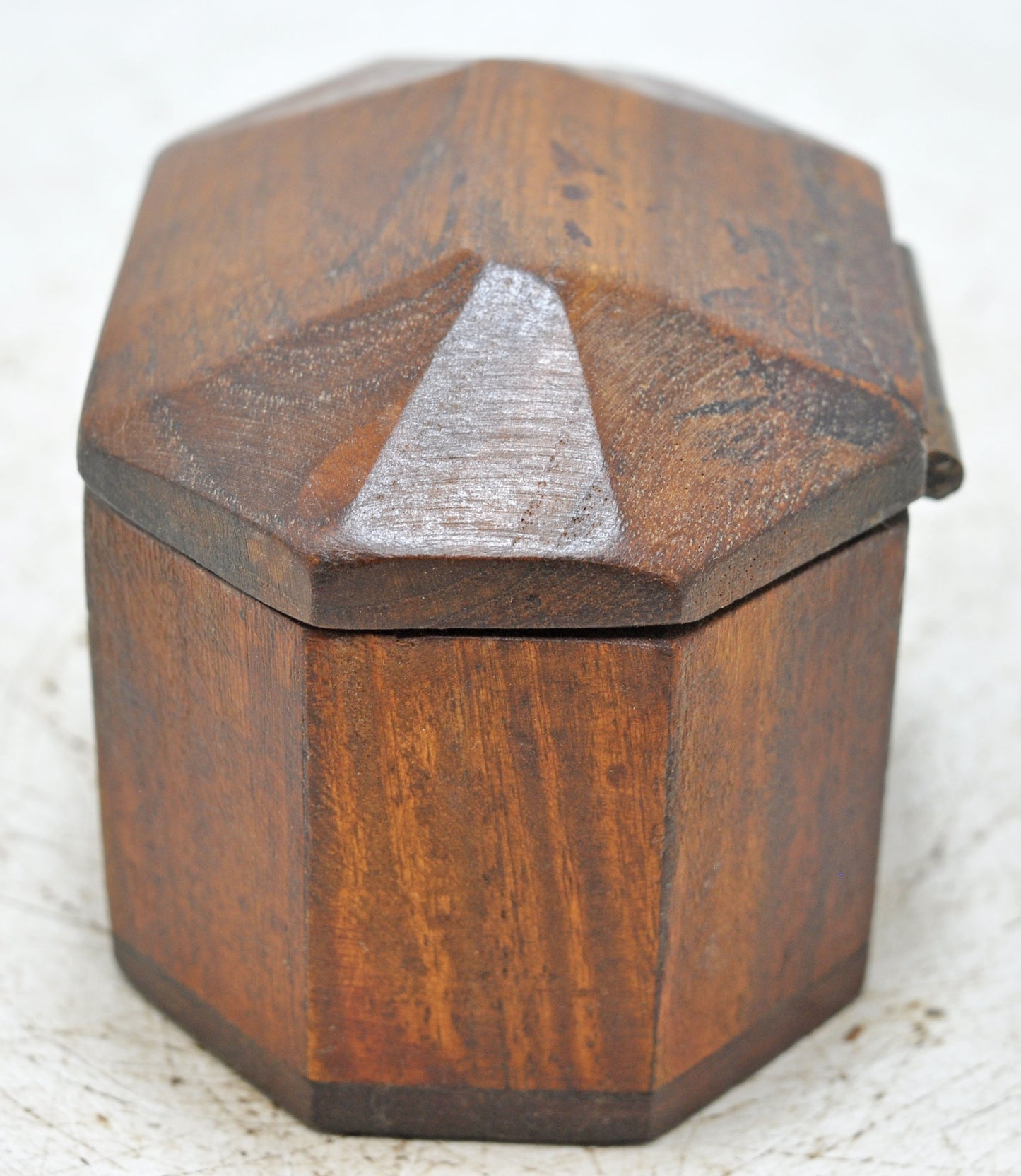 Vintage Wooden Small Storage Box Hand Crafted Brass Fitted