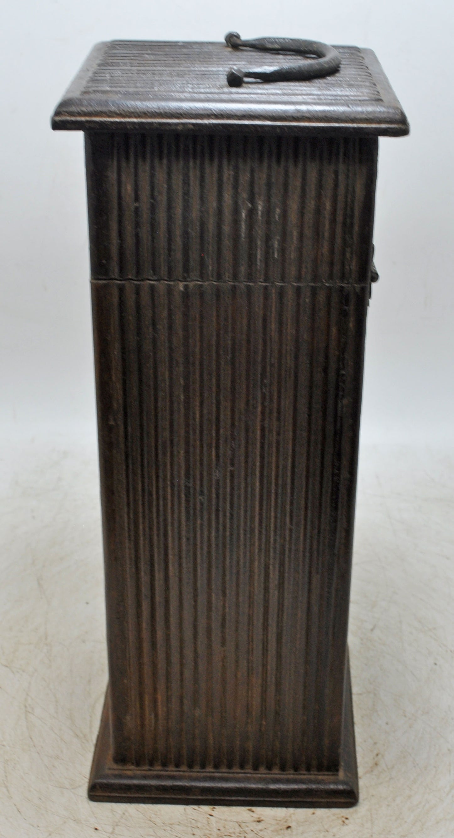 Vintage Wooden Tall Wine Bottle Box Original Old Hand Crafted