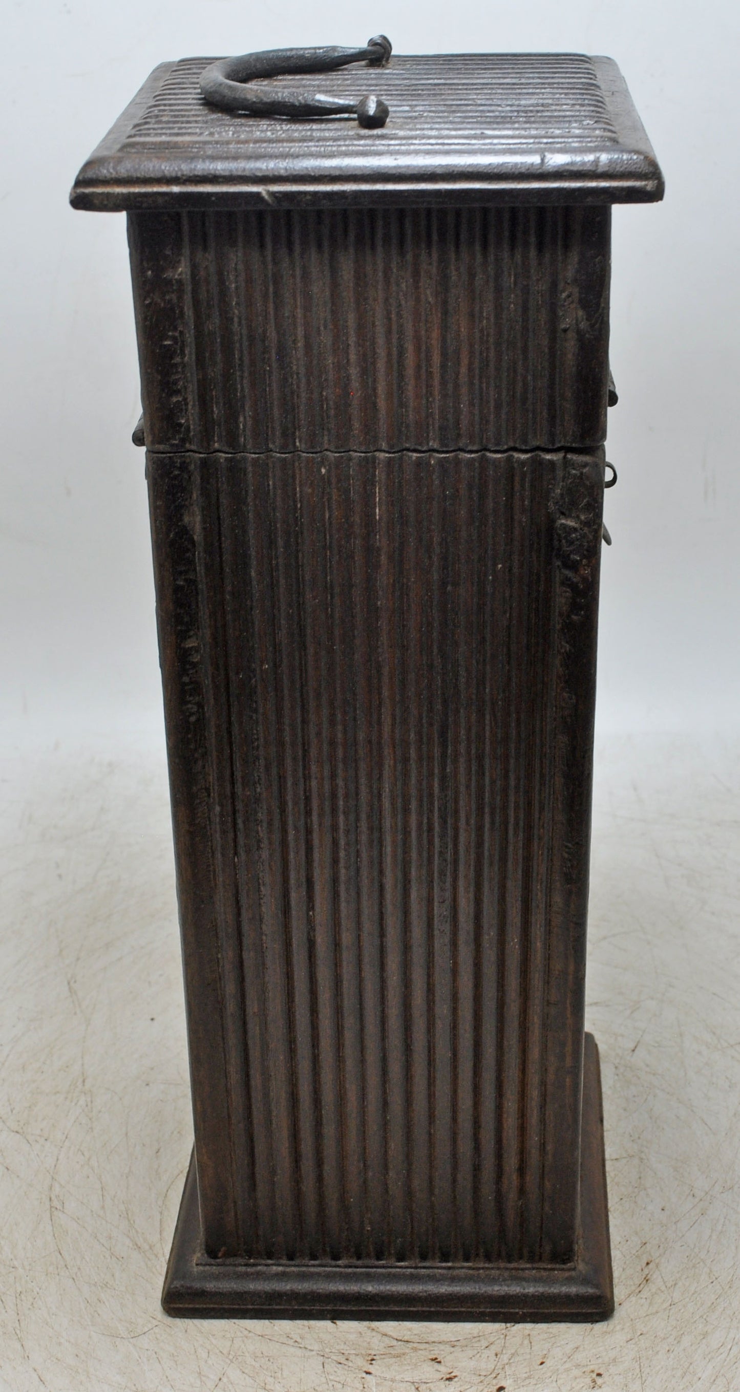 Vintage Wooden Tall Wine Bottle Box Original Old Hand Crafted